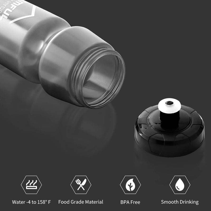 GEMFUL Bike Water Bottle & Cage Bundle - 750ml Leak-Proof Bottle with Durable Plastic Holder for Cyclists & Daily Commuters - Image 4