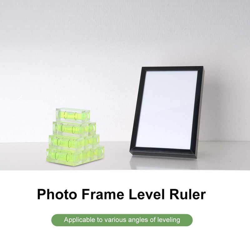 20 Pcs Shape Leveler Portable Strip Line Level Mini Bubble Spirit Level for Wood Carvings (Light Green Leveler, ) - Image 4