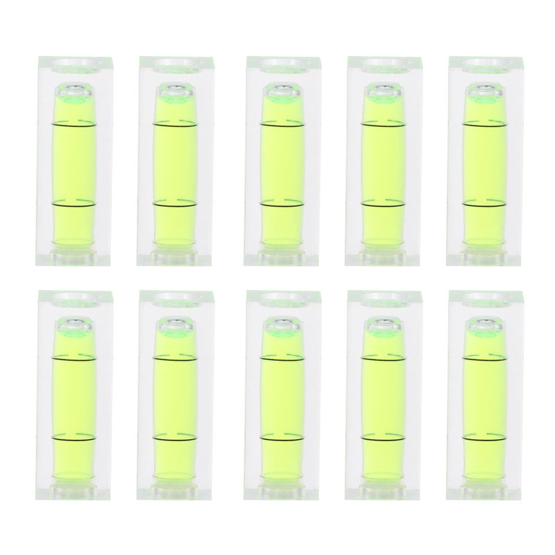 20 Pcs Shape Leveler Portable Strip Line Level Mini Bubble Spirit Level for Wood Carvings (Light Green Leveler, ) - Image 2