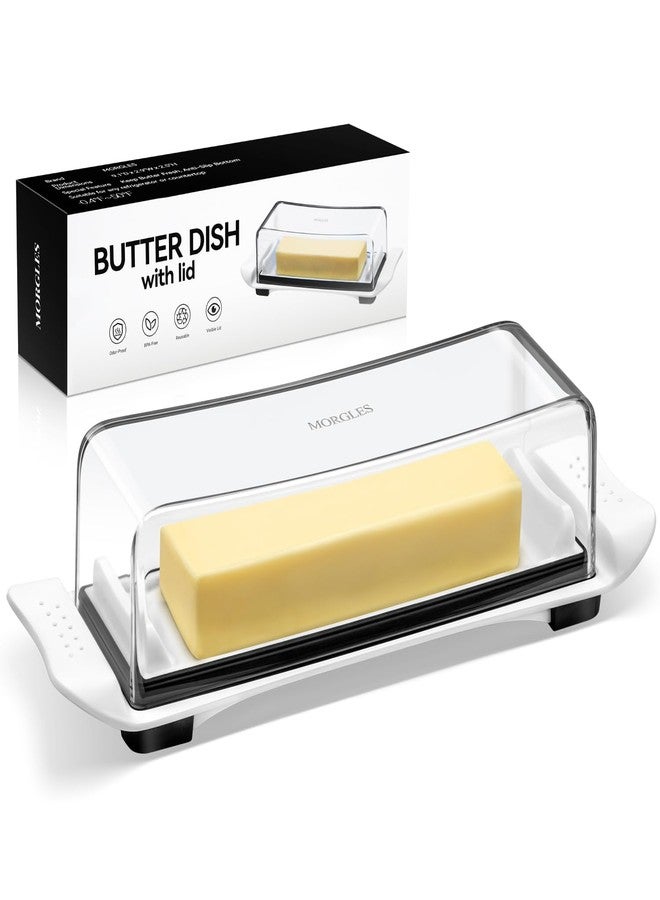 MORGLES Airtight Butter Dish with Lid, Butter Keeper for Countertop And Refrigerator, Dishwasher Safe - Image 1