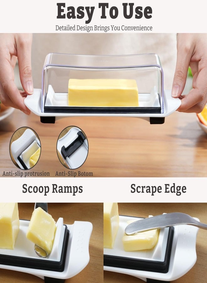MORGLES Airtight Butter Dish with Lid, Butter Keeper for Countertop And Refrigerator, Dishwasher Safe - Image 5
