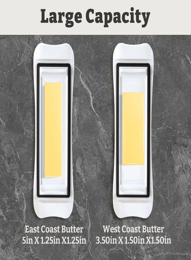 MORGLES Airtight Butter Dish with Lid, Butter Keeper for Countertop And Refrigerator, Dishwasher Safe - Image 3