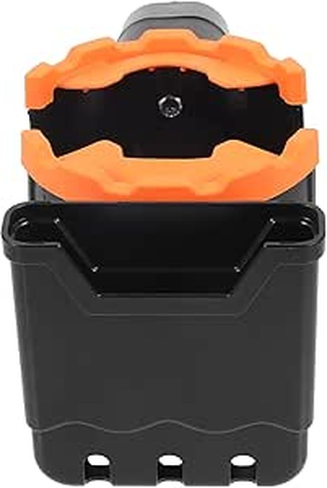Walker Cup Holder Easy Install No Tools Rolling Walker Wheelchair Black Orange - Image 1