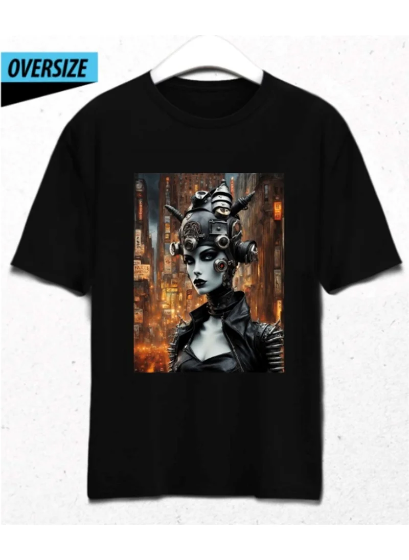 Hena Cyberqueen – Coded Beauty Oversize T-Shirt Black