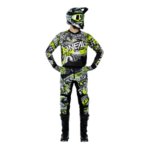 O'Neal 0108-834 Unisex-Adult Element Attack Pant (Black/Hi-Viz, Size 34) - Image 2