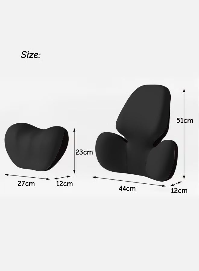 وسادة دعم أسفل الظهر، مساند رأس السيارة، مجموعة وسائد أسفل الظهر والرقبة، وسائد حماية الرقبة من اللاتكس، وسادة دعم الظهر للسيارة، وسائد أسفل الظهر للسيارة، وسائد مقعد السيارة، وسائد الظهر، ودعامات أسفل الظهر، وسادة دعم أسفل الظهر المريحة، وسادة دعم أسفل الظهر لكرسي المكتب - Image 2