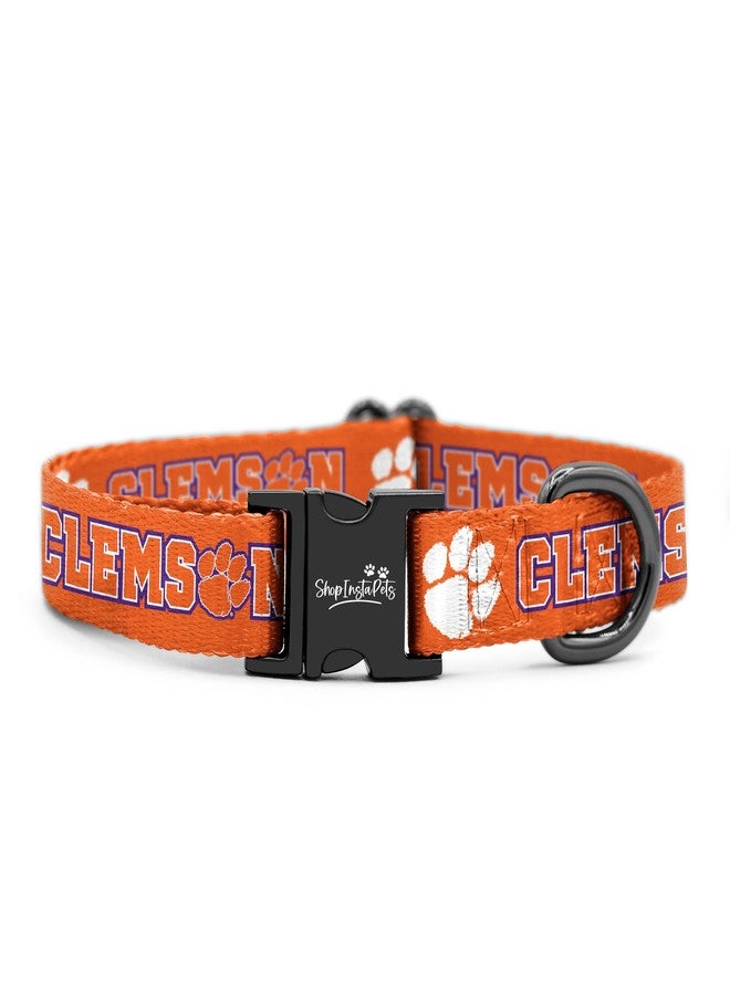 ShopInstaPets Clemson Tigers | Adjustable Collars and Leashes | Officially Licensed | Fits All Pets! (Medium Collar) - Image 1