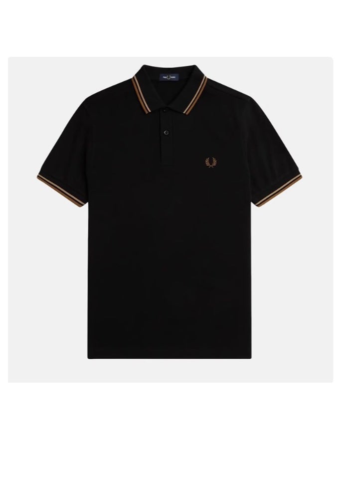 FRED PERRY Fred Perry Wheat polo Shirt men's short-sleeved cotton slim-fit business casual lapel top 