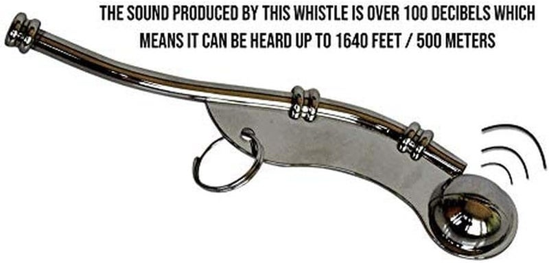 Mil-Tec Nickel-Plated Bosun's Whistle 'Boot Manns Maat' - High-Quality Nautical Whistle - Image 2