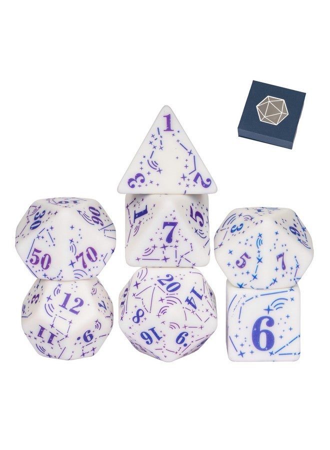 HDdais Dnd Dice Set, 7Pcs Resin D&D Dice Rpg Polyhedral Dice Set With Gift Case For Dungeons And Dragons And Other Tabletop Games - Image 1