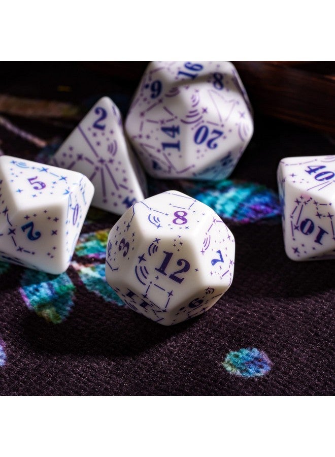 HDdais Dnd Dice Set, 7Pcs Resin D&D Dice Rpg Polyhedral Dice Set With Gift Case For Dungeons And Dragons And Other Tabletop Games - Image 4