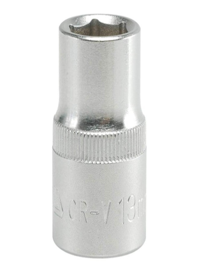 Yato combo Set of 2 Hexagonal Sockets YT-1203(10mm),YT-1206(13mm) with length of 38mm and 1/2 inch drive made of chromium Vanadium-Pack of 2 - Image 3