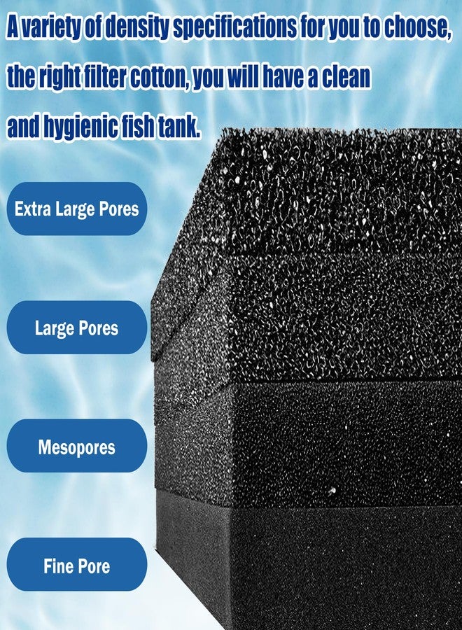EKIND 1 Piece Aquarium Filter Foam Pad, Cut-to-Size Black Bio Sponge Filter Media Pad for Fish Tank, Durable, High-Efficiency Water Purification（Mesopores, 7.87" x 7.87" x 0.78"） - Image 5