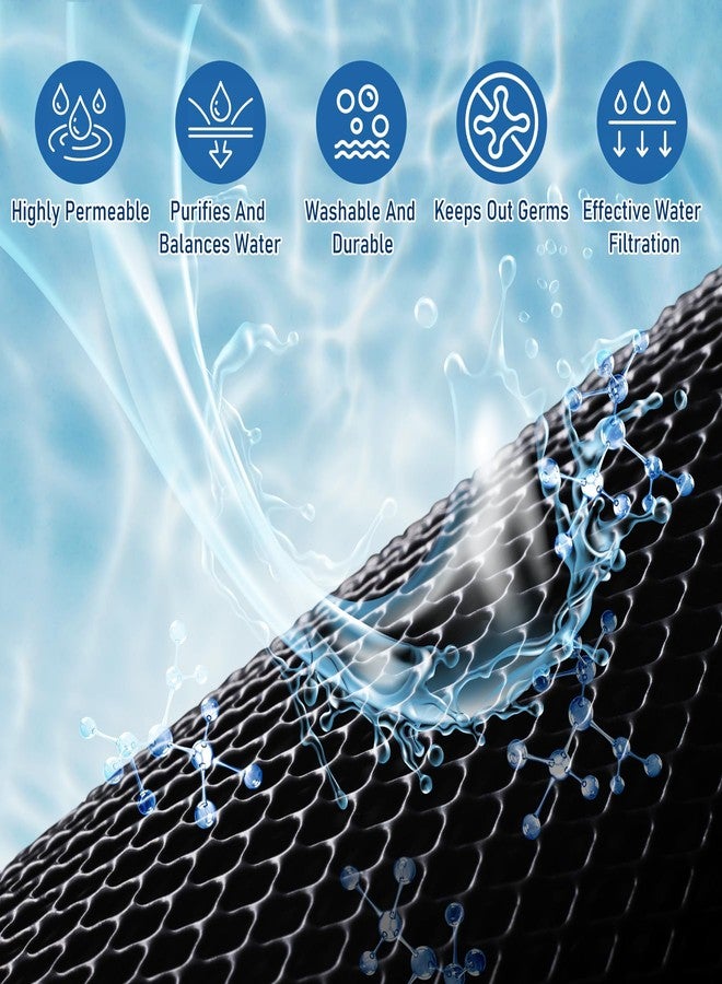 EKIND 1 Piece Aquarium Filter Foam Pad, Cut-to-Size Black Bio Sponge Filter Media Pad for Fish Tank, Durable, High-Efficiency Water Purification（Mesopores, 7.87" x 7.87" x 0.78"） - Image 4