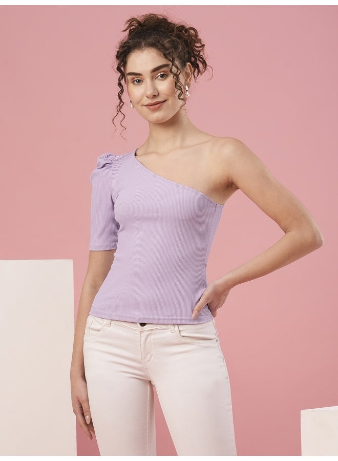 globus Globus Women One Shoulder Fitted Cotton Top  - Image 1