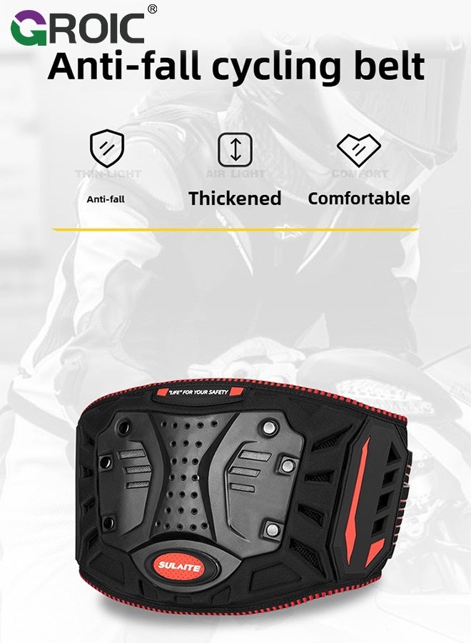 GROIC Motorcycle Waist Guard,Motorbike Protection Belts,Impact Resistant Protective Motocross Rider Motorcycle Back Support Belt for Off Road Riding,Motorcycle Gear - Image 2