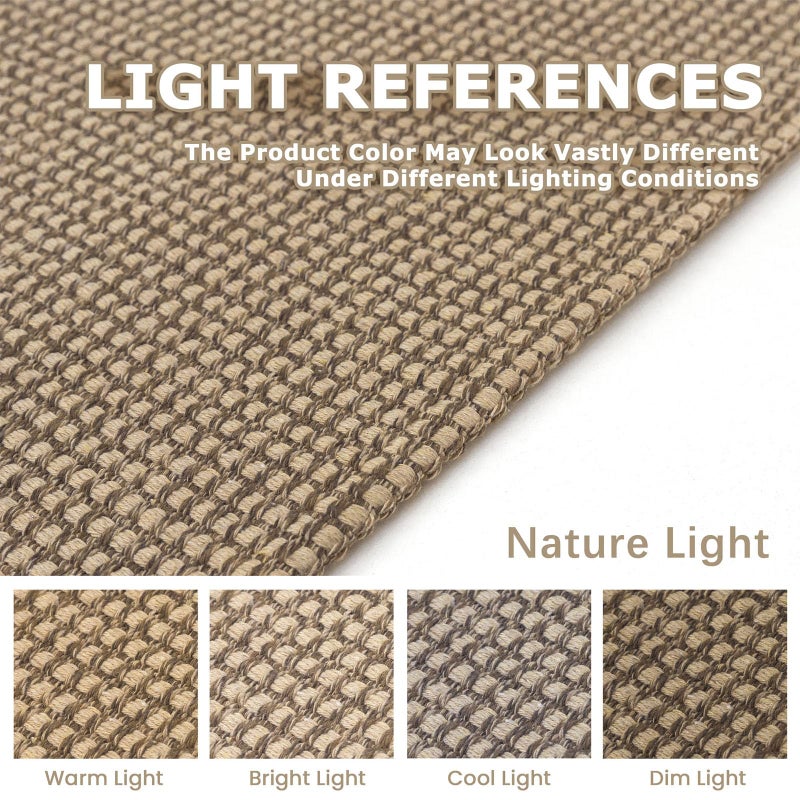 KOZYFLY Runners for Hallways 3x8 ft Washable Kitchen Runner Non Slip Rubber Backed Hall Runners Cotton Entryway Runner Rugs Floor Carpet for Indoor Backdoor Bedroom Kitchen, Tan/Orange/Brown - Image 3