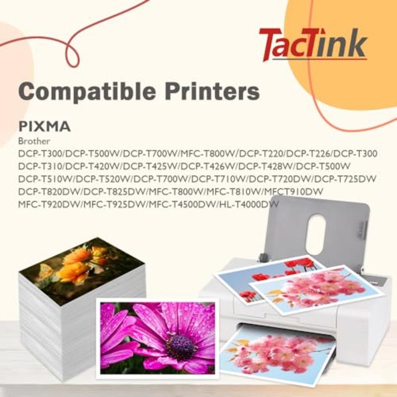 BTD60 BT5000 Ink Bottle for Brother DCP-T300 T310W T500W T520W T220 T226 T710W T700W T420W T425W T426W T428W T720DW T725DW T820DW T825DW MFC-T800W T810W T910DW T920DW T925DW T4500DW HL-T4000DW - Image 2