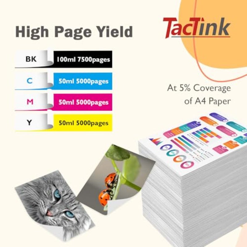 BTD60 BT5000 Ink Bottle for Brother DCP-T300 T310W T500W T520W T220 T226 T710W T700W T420W T425W T426W T428W T720DW T725DW T820DW T825DW MFC-T800W T810W T910DW T920DW T925DW T4500DW HL-T4000DW - Image 3