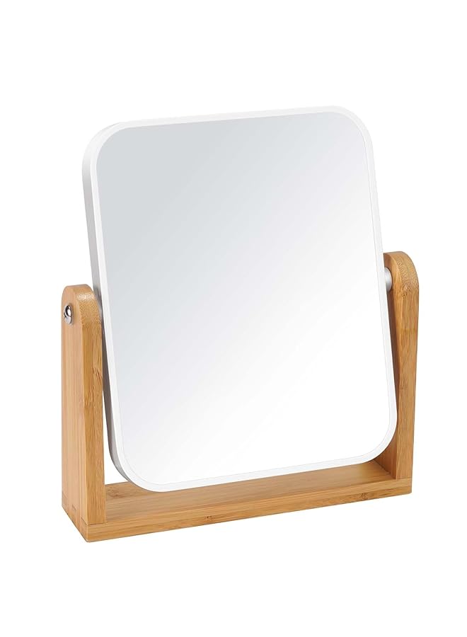 erorex Vanity Mirror Makeup Mirror With Stand 1X 3X Magnification Double Sided 360 Degree Swivel Magnifying Mirror 8 Inch Portable Table Desk Counter Top Mirror Bathroom Shaving Mirror - Image 1