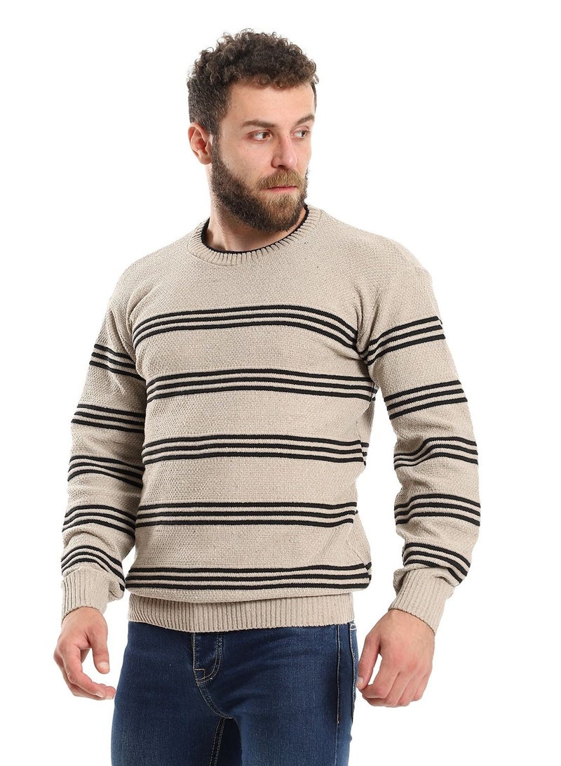 Caesar Wool Mens Pullover With Multi Design  - Image 2