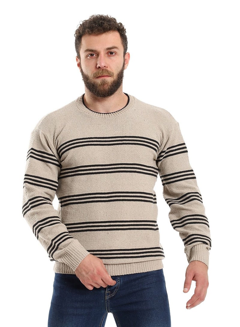 Caesar Wool Mens Pullover With Multi Design  - Image 1