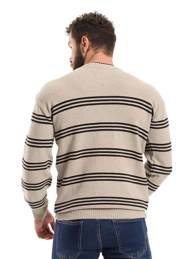 Caesar Wool Mens Pullover With Multi Design  - Image 3