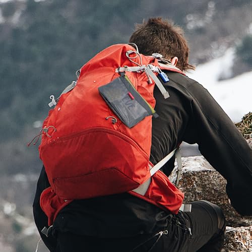 pack all حقيبة بسحاب مقاومة للماء، أكياس شبكية للتخزين، السفر، المكتب (رمادي، متوسط) - Image 4