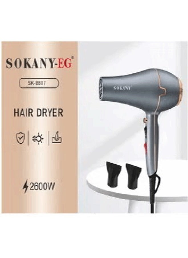 sokany Sk-8807 Professional Hair Dryer 2600W  - Image 3
