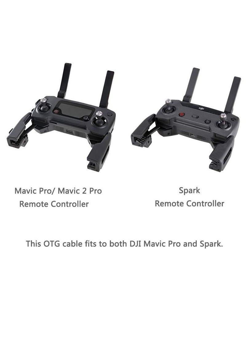 Y&D OTG Micro USB to iPhone IOS Cable 30cm Connector for DJI Spark Mavic Mini Pro 2 Zoom Air Reverse Data Remote Control Tablet Phone Adapter - Image 2