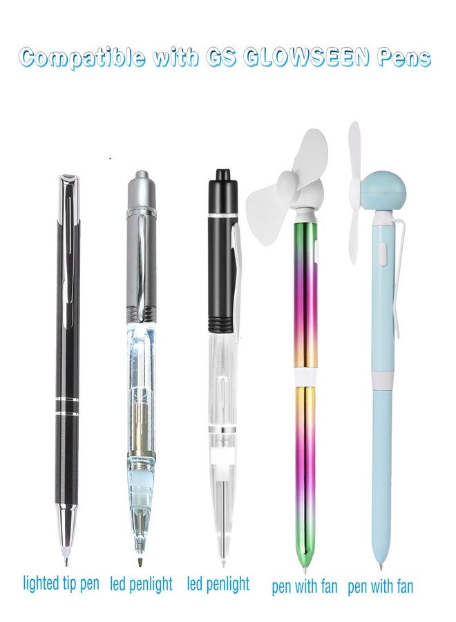 GS GLOWSEEN 2.75in Fine Point Ballpoint Pen Metal Refills for GS Glowseen Lighted-tip Pen/Led Pen Light-Black Ink -Pack of 12 - Image 4