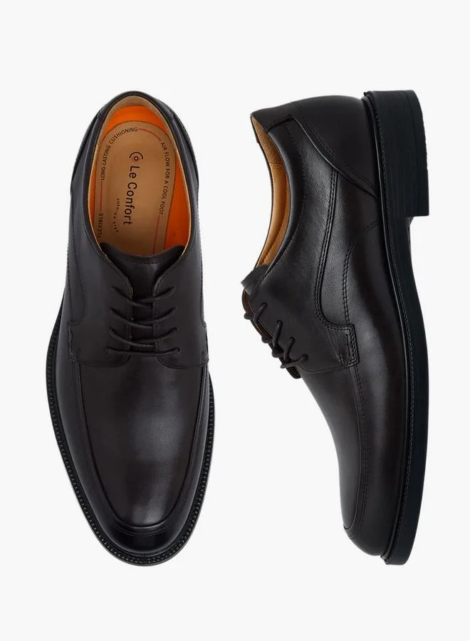 Le Confort Men Leather Lace-Up Derby Shoes