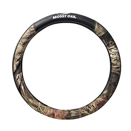 Mossy Oak Camo Steering Wheel Cover Universal 15 inch Made with Premium PVC Leather and Cotton Fabric Official Licensed Product - Image 1