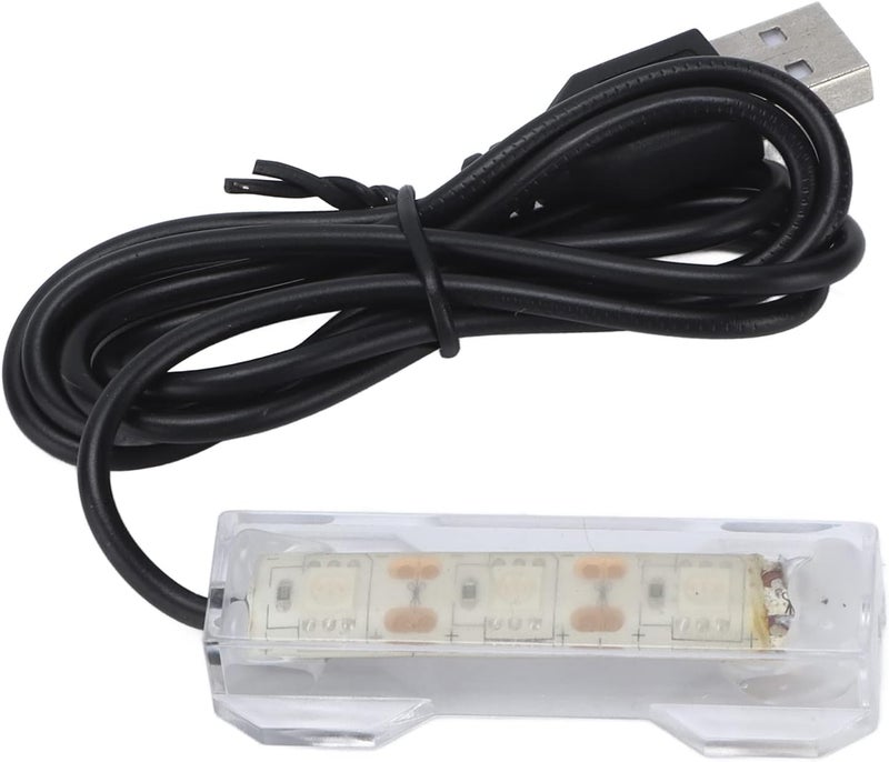 HEEPDD Aquarium Light, USB Charging Plastic Fish Tank LED Light for Plants Landscape, with Lightweight Portable Design for Desk Small Aquariums (Blue) - Image 1