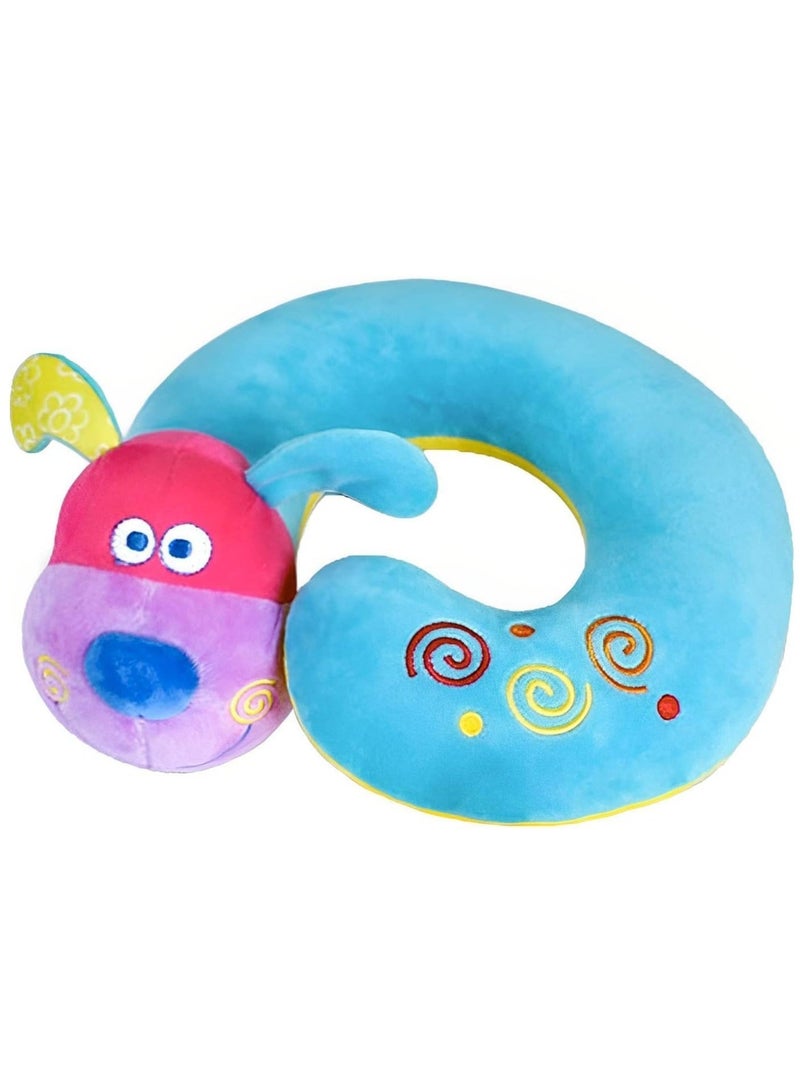 Neck Pillow for Traveling, Travel Pillow for Kids Toddler Road Trips and Airplane Travel, Cute Dog Plush Toy with Chin Support Stops Head from Falling Forward - Image 1
