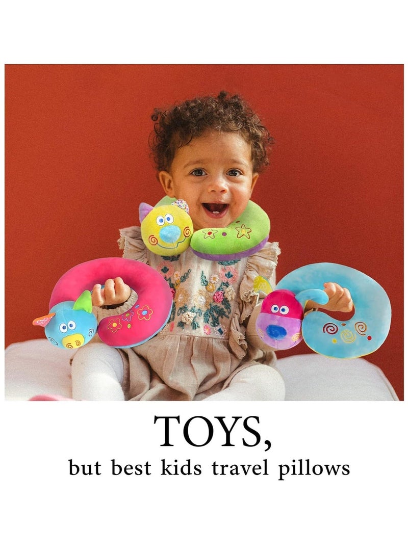 Neck Pillow for Traveling, Travel Pillow for Kids Toddler Road Trips and Airplane Travel, Cute Dog Plush Toy with Chin Support Stops Head from Falling Forward - Image 5