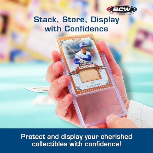 BCW (10 بطاقة إضافية سميكة للغاية لحفظ بطاقات البيسبول (3 × 4 × 5 مم - حامل بطاقات سميك 197 نقطة) - Image 5
