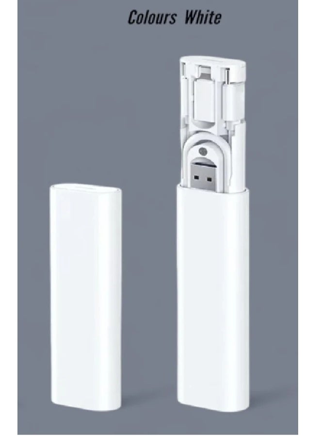 BOD Hidden Data Cable Storage Box with 60W Super Fast Charging Cable, Multifunctional Multiple adapters, Versatile Matching Type-C Interface/Portable Adapter Storage Box - Image 1