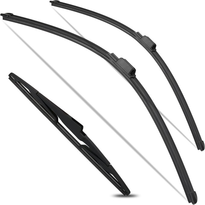 Winners Windshield Wiper Blades For Kia Seltos 2021-2024 - Front 24 Inch, 18 Inch & Rear 12 Inch