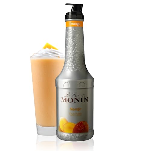 Monin  Mango Pure Tropical and Sweet Mango Flavor Natural Flavors Great for Teas Lemonades Smoothies and Cocktails NonGMO Vegan GlutenFree 1 Liter - Image 1