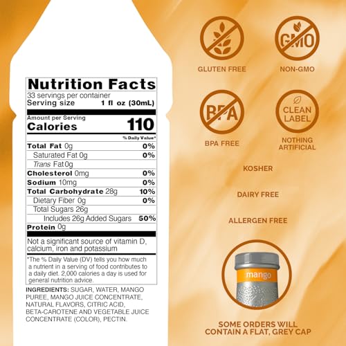 Monin  Mango Pure Tropical and Sweet Mango Flavor Natural Flavors Great for Teas Lemonades Smoothies and Cocktails NonGMO Vegan GlutenFree 1 Liter - Image 5