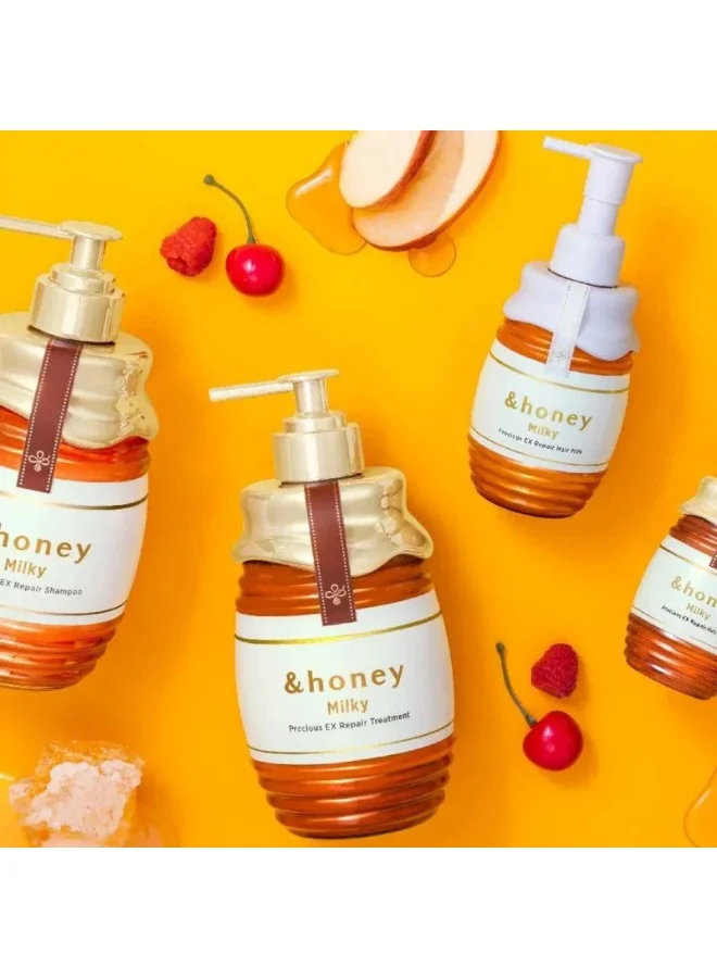 اند هوني حليب شعر &Honey Milky Precious EX Repair – ترطيب خفيف وإصلاح يُترك على الشعر (180 جم)