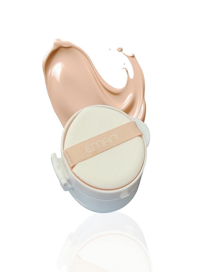 Emani Glow Biome Refillable Pod Only, NAD+ Serum Foundation, Lightweight Skin-Like Coverage, With Vitamin C, Peptides, Ceramides, Avocado Oil, Refill, 0.63 fl oz, Light Glow - Image 1