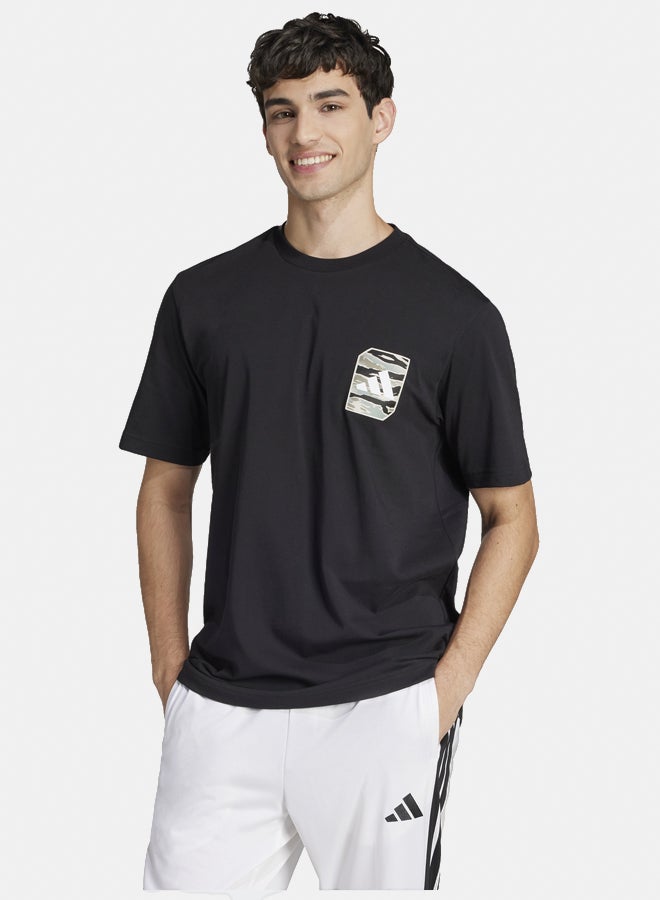 Adidas camo woven men's graphic t-shirt - Image 1