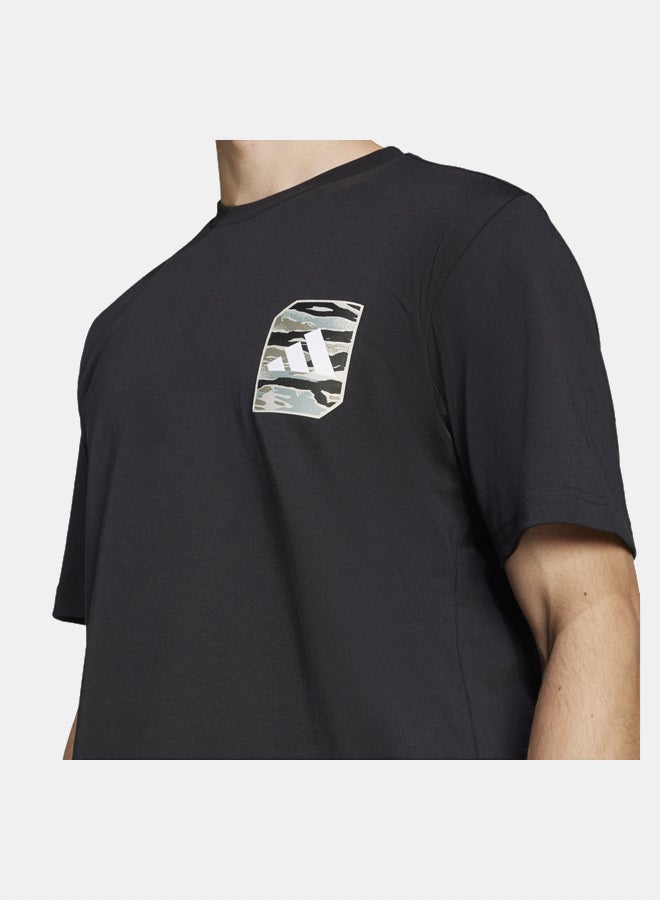 Adidas camo woven men's graphic t-shirt - Image 3