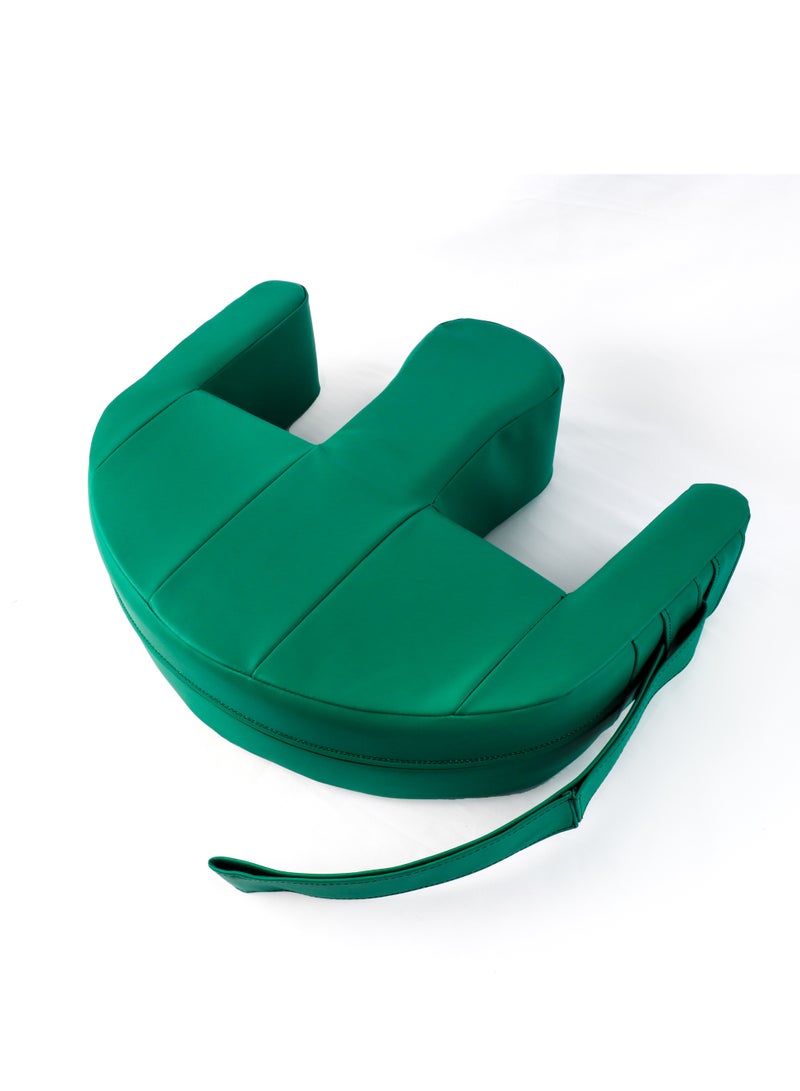 HT A pillow to help the patient turn over in bed, multi-functional in the shape of the letter U, to prevent bedsores, a nursing tool for the comfort of the elderly and paralyzed patients, green color  - Image 1