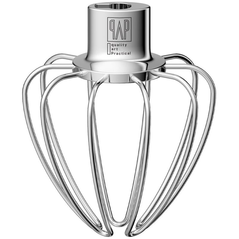 qAp quality art Practical Heavy Duty Whisk Attachment for KitchenAid Artisan Mini 3.5 Quart Tilt-Head Stand Mixers- Extra Thick Stainless Steel Wire Whip for Fast Whipping, Perfect for Large Batches, Dishwasher Safe - Image 1