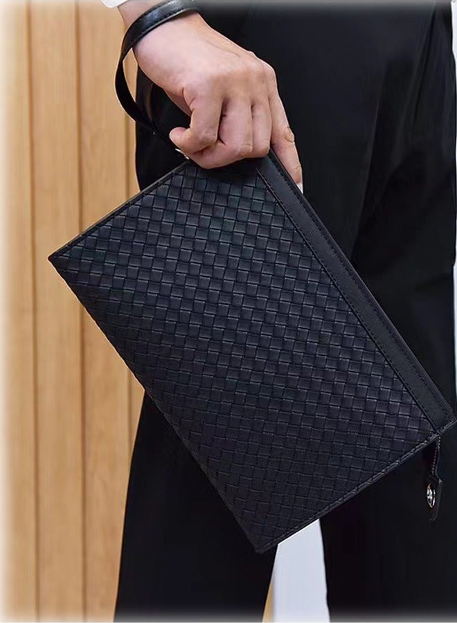 Joyelink Men's Clutch Bag Crafted Pattern Clutch(25cmX17cmX5cm) - Image 3