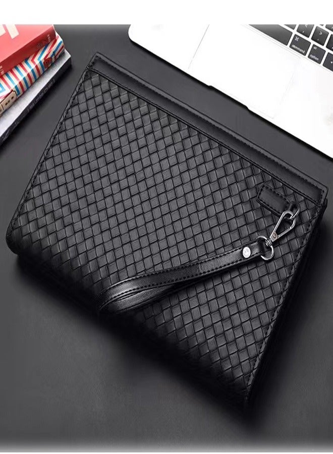 Joyelink Men's Clutch Bag Crafted Pattern Clutch(25cmX17cmX5cm) - Image 5