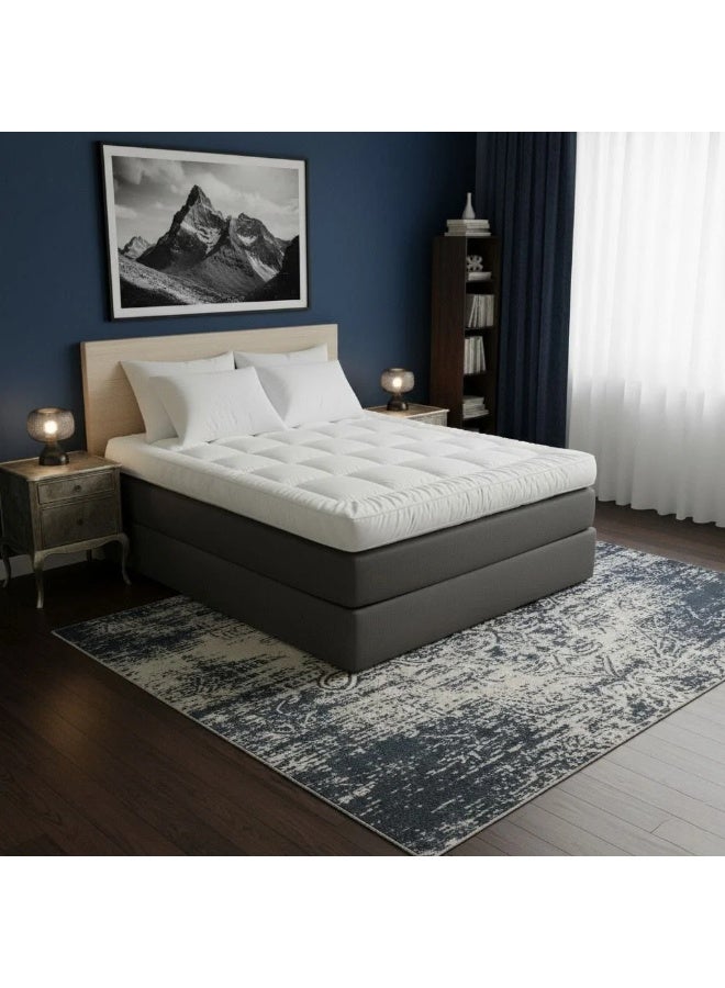 20cm high cotton hotel-style mattress topper